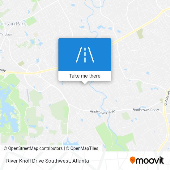 River Knoll Drive Southwest map