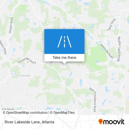 River Lakeside Lane map