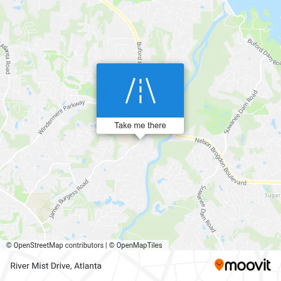 River Mist Drive map