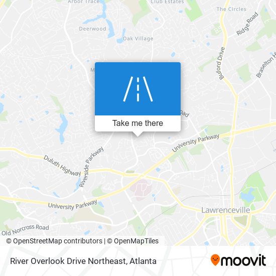 Mapa de River Overlook Drive Northeast