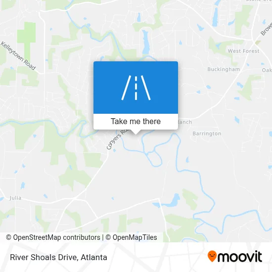 River Shoals Drive map