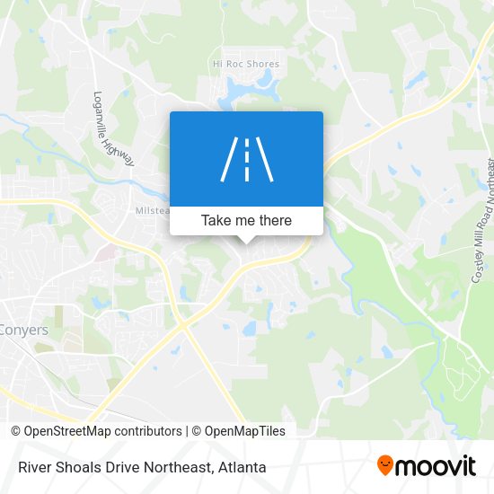 River Shoals Drive Northeast map