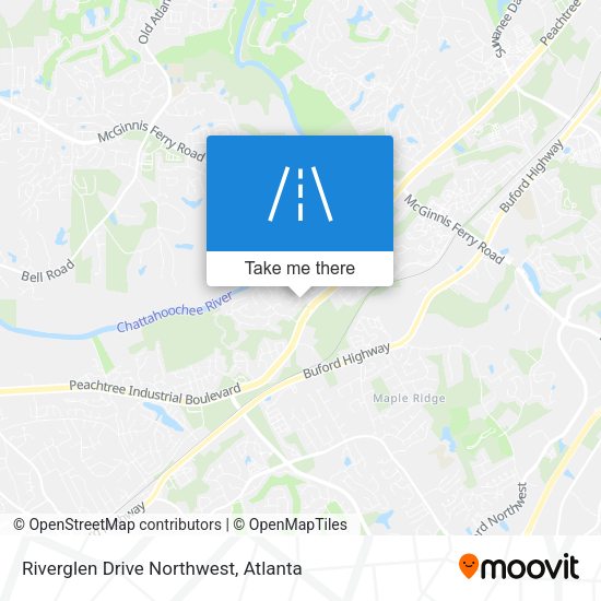 Riverglen Drive Northwest map