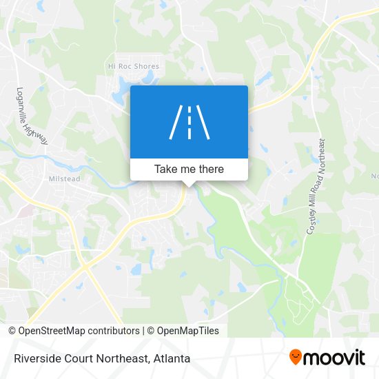Mapa de Riverside Court Northeast