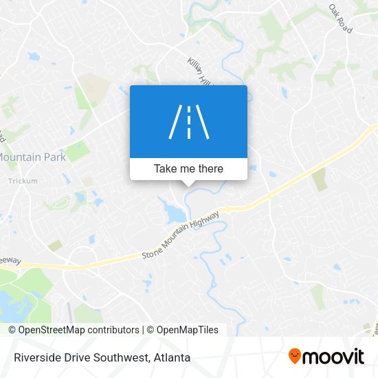 Mapa de Riverside Drive Southwest