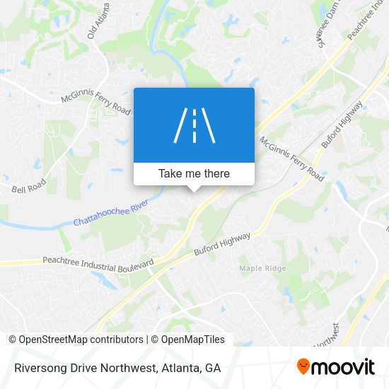 Riversong Drive Northwest map