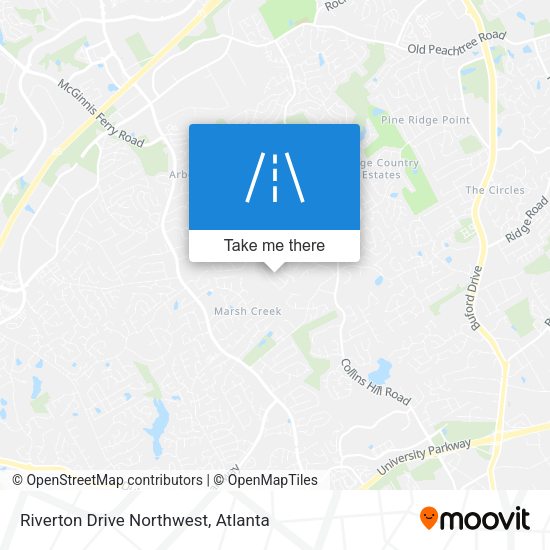 Riverton Drive Northwest map