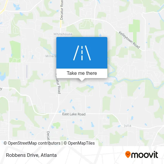 Robbens Drive map