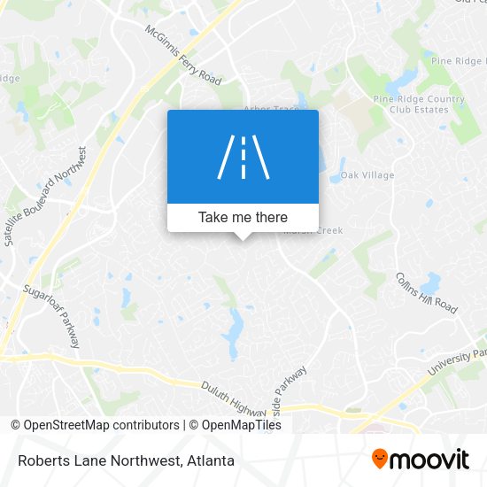 Mapa de Roberts Lane Northwest