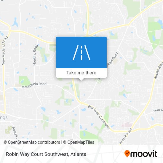 Robin Way Court Southwest map