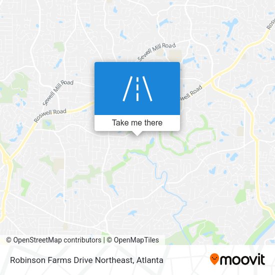 Robinson Farms Drive Northeast map