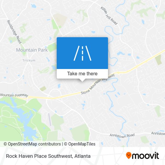 Rock Haven Place Southwest map