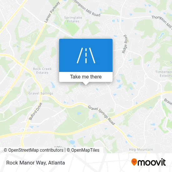 Rock Manor Way map