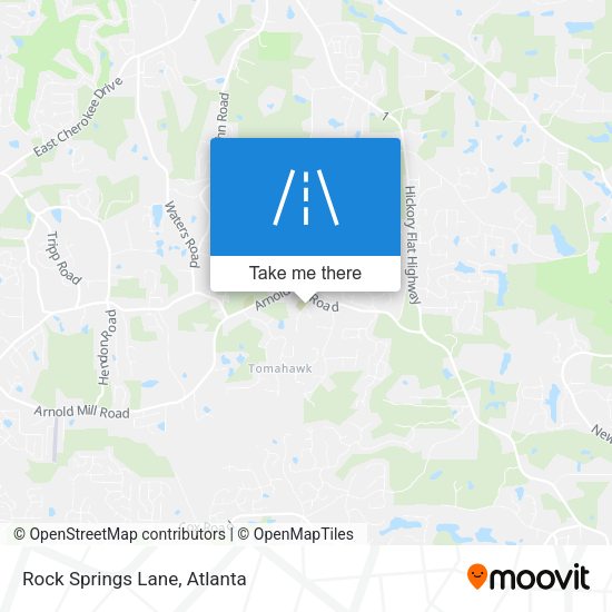 Mapa de Rock Springs Lane