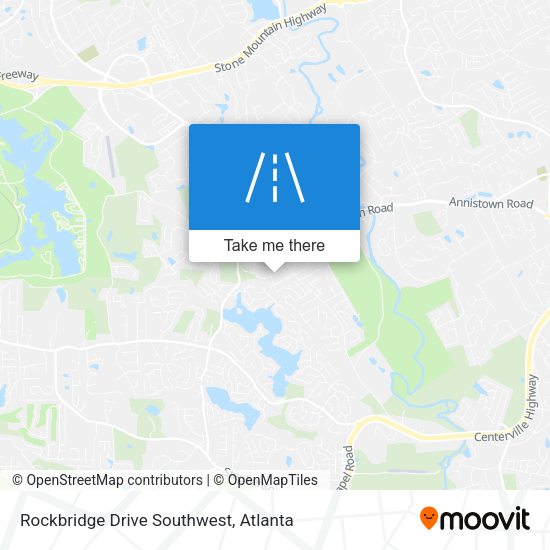 Mapa de Rockbridge Drive Southwest