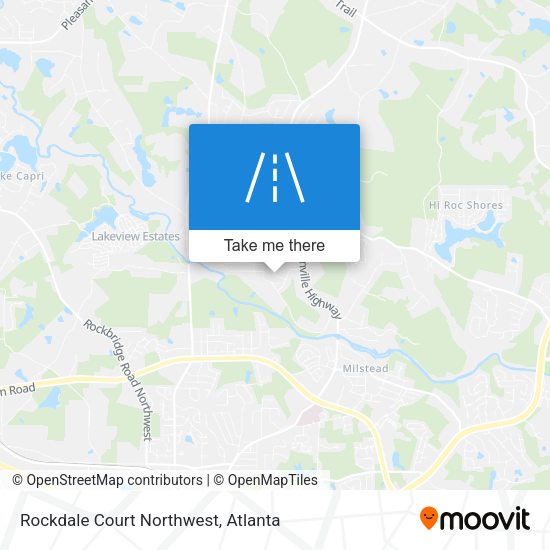 Mapa de Rockdale Court Northwest