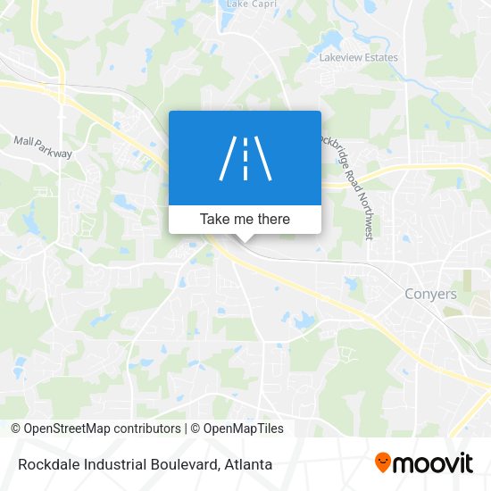 Mapa de Rockdale Industrial Boulevard