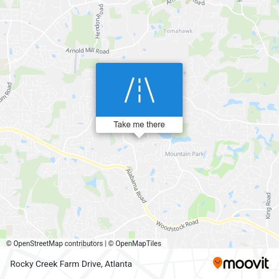 Rocky Creek Farm Drive map