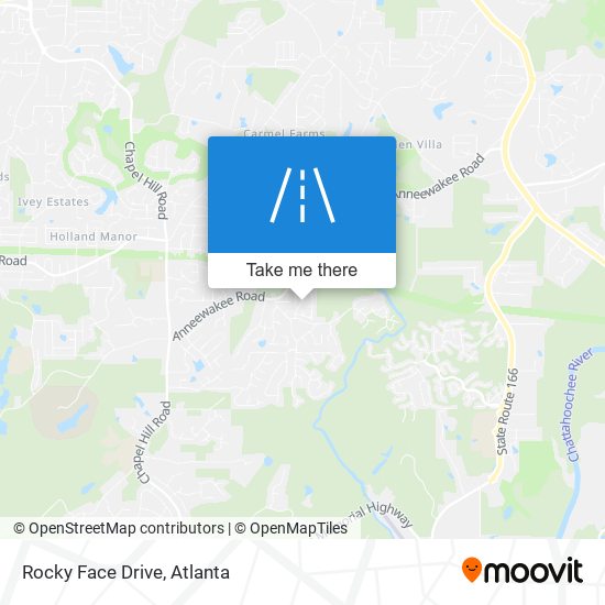 Rocky Face Drive map