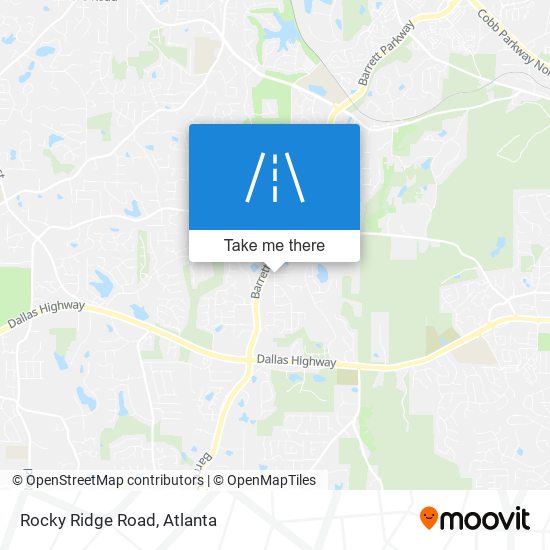 Rocky Ridge Road map