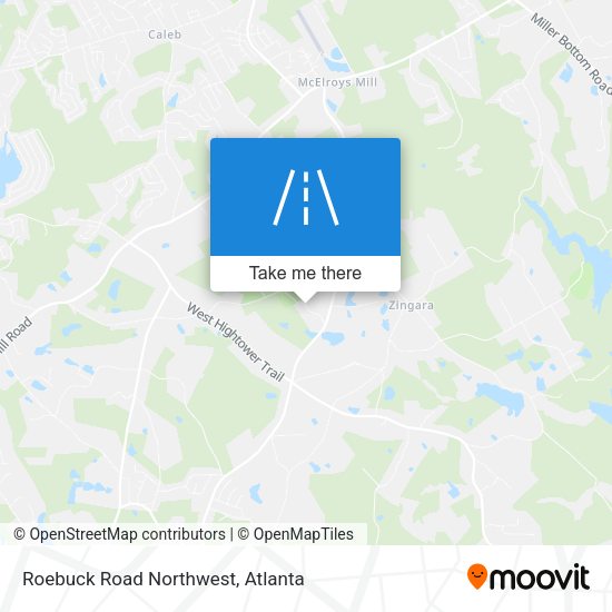 Roebuck Road Northwest map