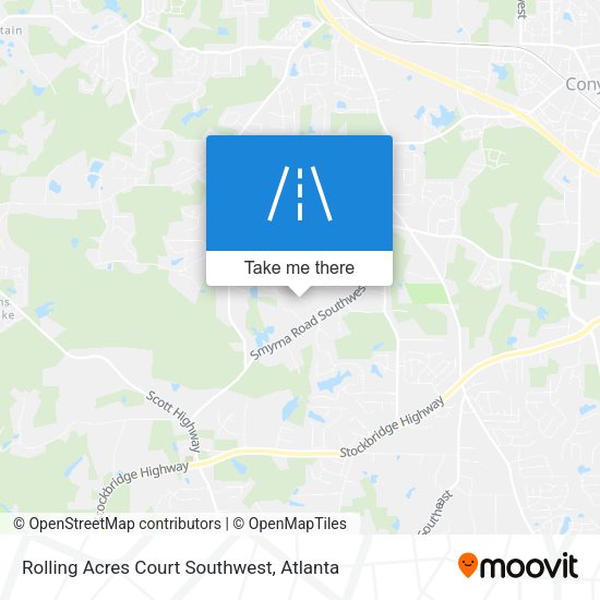 Rolling Acres Court Southwest map