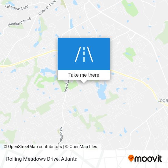 Mapa de Rolling Meadows Drive