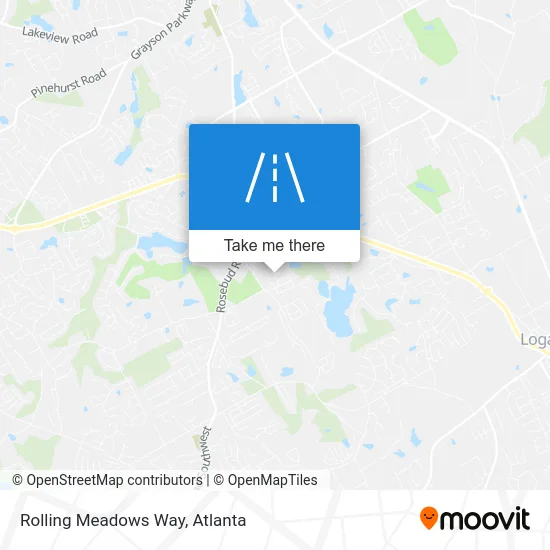 Rolling Meadows Way map