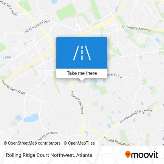 Mapa de Rolling Ridge Court Northwest