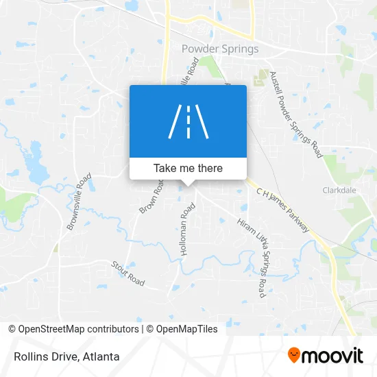 Rollins Drive map