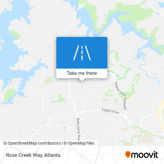 Rose Creek Way map