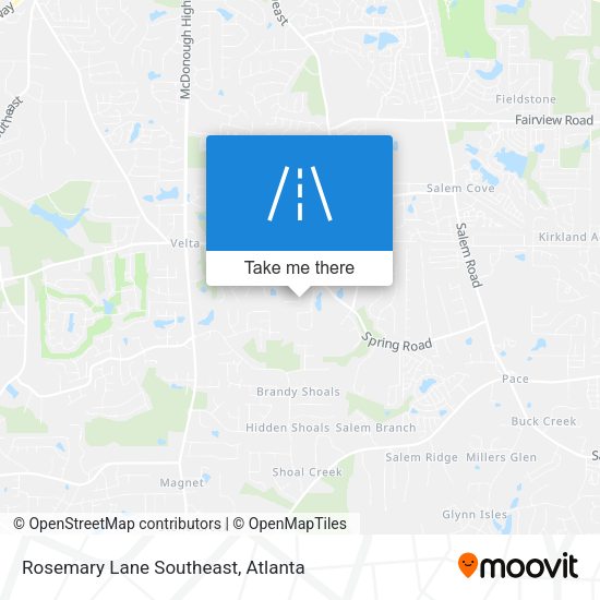 Rosemary Lane Southeast map