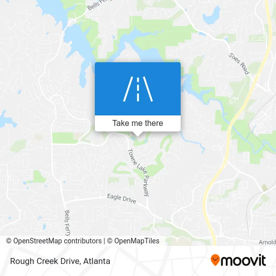 Rough Creek Drive map