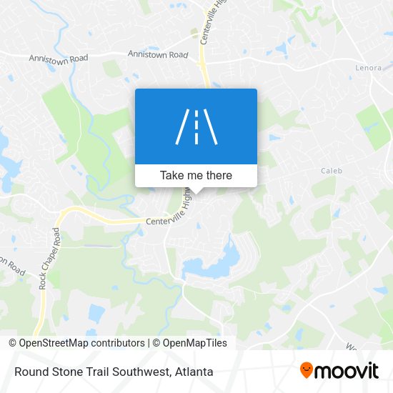 Round Stone Trail Southwest map