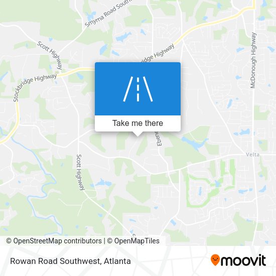 Rowan Road Southwest map