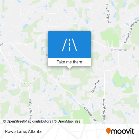 Mapa de Rowe Lane