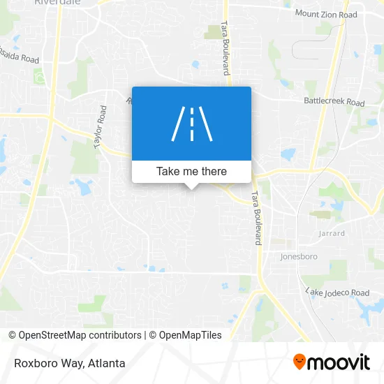 Roxboro Way map