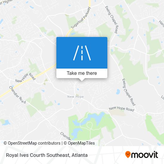Royal Ives Courth Southeast map
