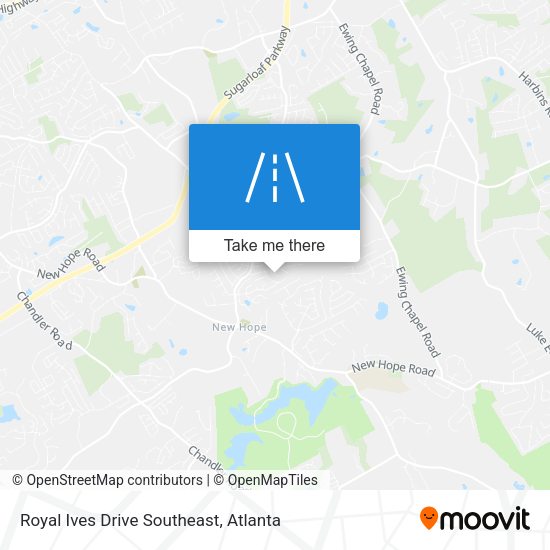 Royal Ives Drive Southeast map