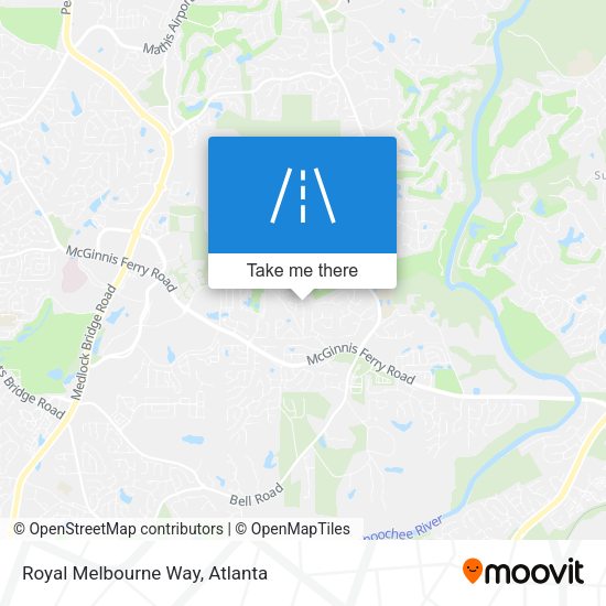 Royal Melbourne Way map