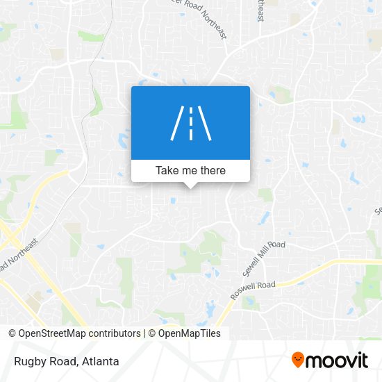 Mapa de Rugby Road