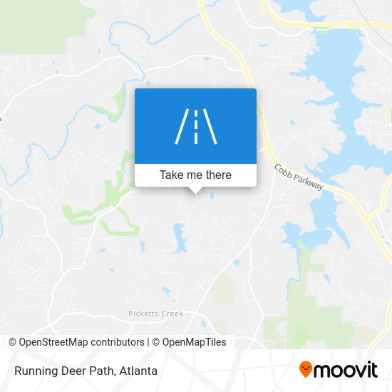 Running Deer Path map