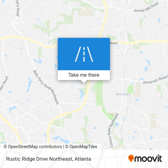 Rustic Ridge Drive Northeast map