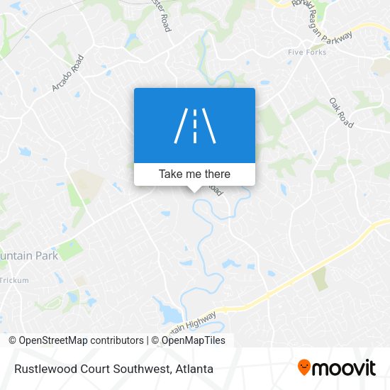 Mapa de Rustlewood Court Southwest