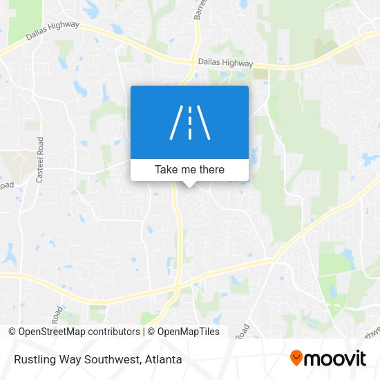 Rustling Way Southwest map