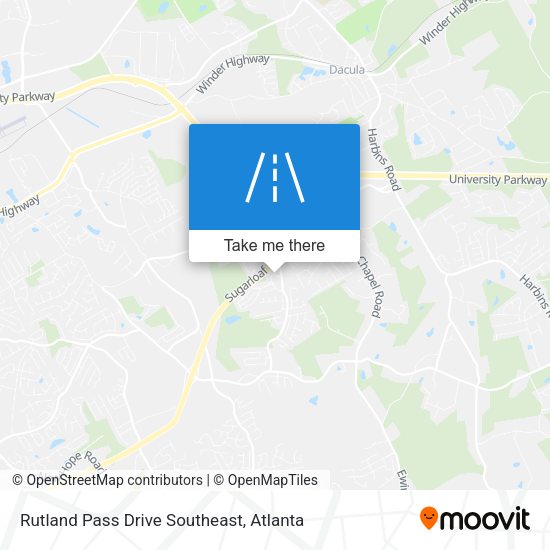 Mapa de Rutland Pass Drive Southeast