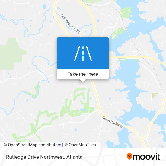 Rutledge Drive Northwest map