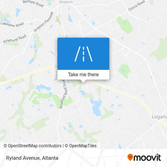 Mapa de Ryland Avenue