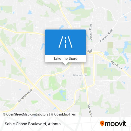 Mapa de Sable Chase Boulevard