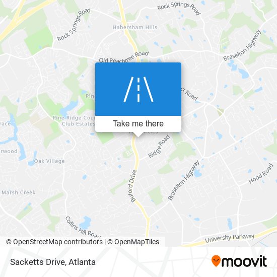 Sacketts Drive map